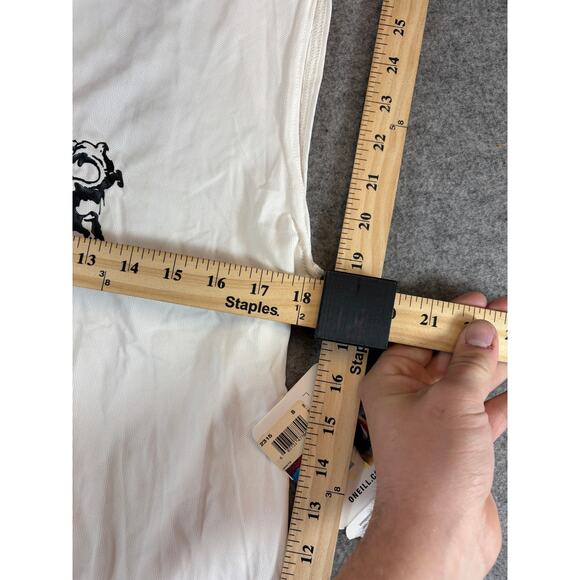 O’Neill Shirt Mens Small White Sleeveless Rashguard Surfing UV Protection NWT - Picture 3 of 9